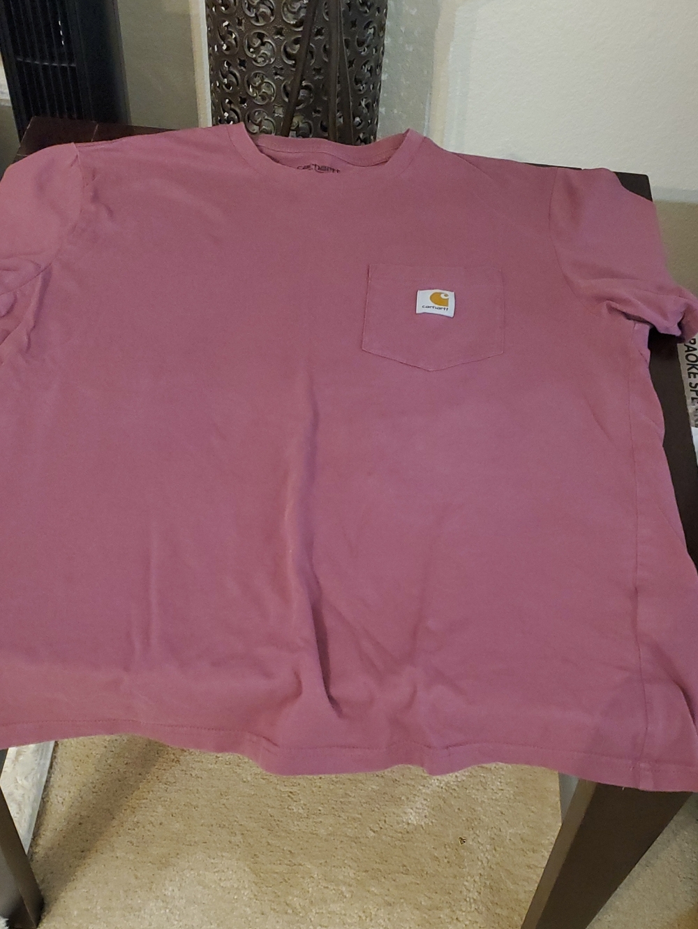 Carhartt Short Sleeve Pocket Tee in Dusty Rose